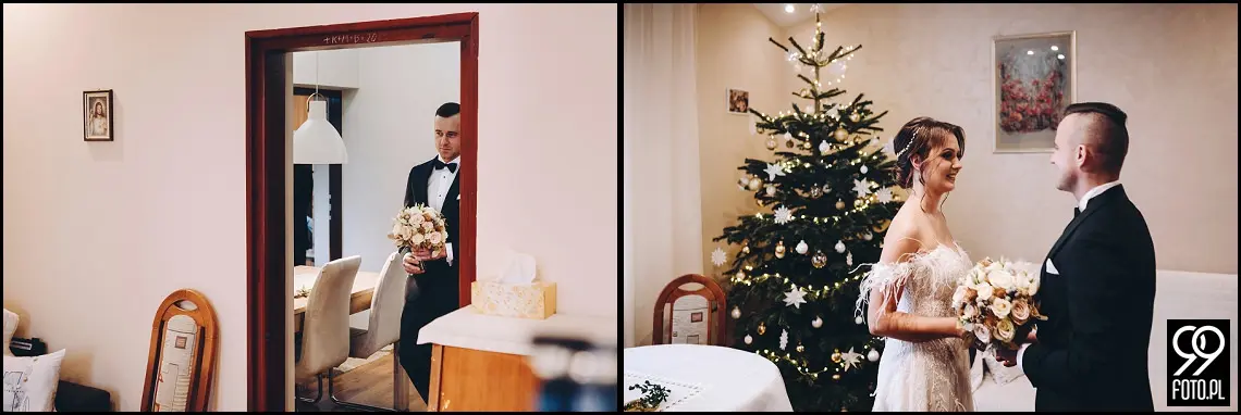Sylwestrowy ślub, Sala Bankietowa Impresja Jordanów, fotograf weselny