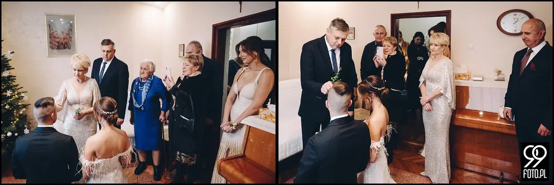 Sylwestrowy ślub, Sala Bankietowa Impresja Jordanów, fotograf weselny