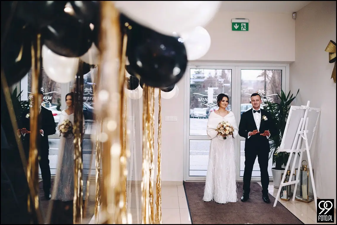 Sylwestrowy ślub, Sala Bankietowa Impresja Jordanów, fotograf weselny