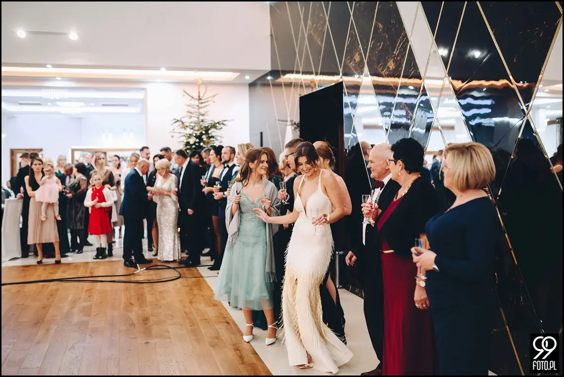 Sylwestrowy ślub, Sala Bankietowa Impresja Jordanów, fotograf weselny