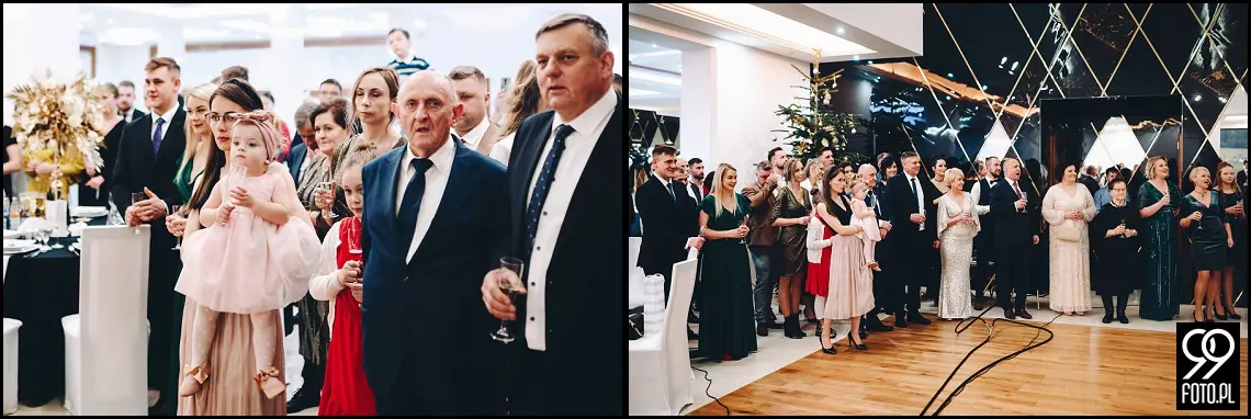 Sylwestrowy ślub, Sala Bankietowa Impresja Jordanów, fotograf weselny