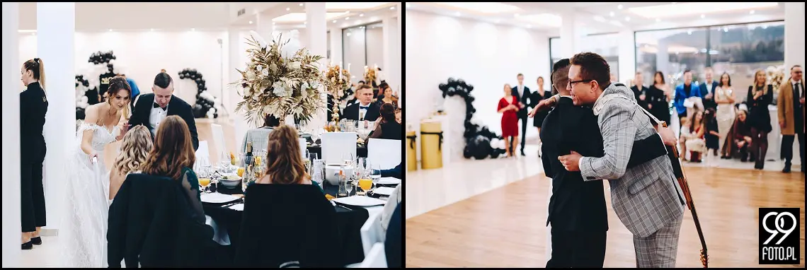 Sylwestrowy ślub, Sala Bankietowa Impresja Jordanów, fotograf weselny