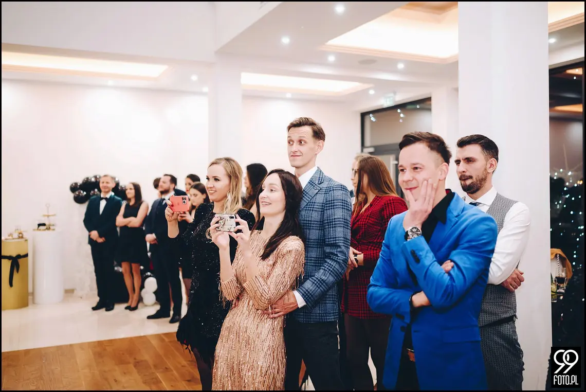 Sylwestrowy ślub, Sala Bankietowa Impresja Jordanów, fotograf weselny