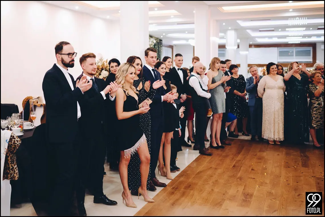 Sylwestrowy ślub, Sala Bankietowa Impresja Jordanów, fotograf weselny