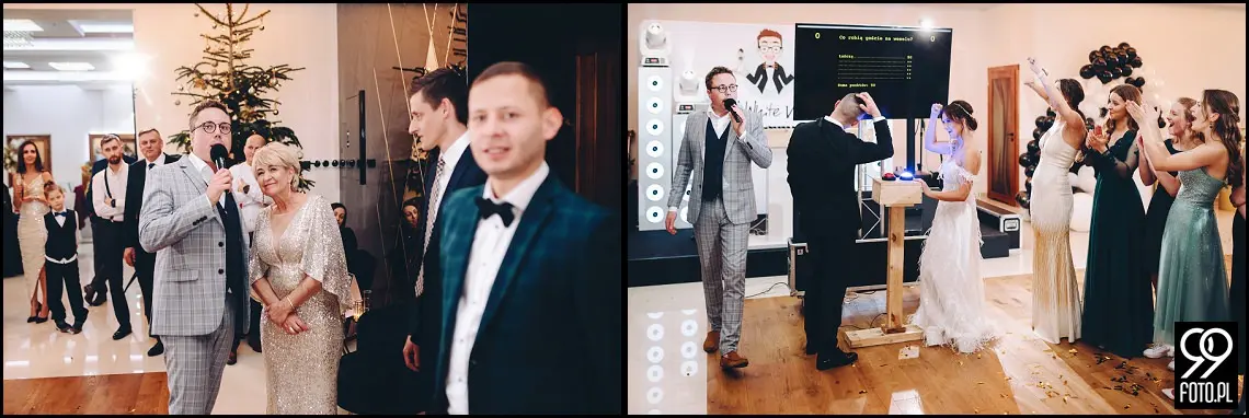 Sylwestrowy ślub, Sala Bankietowa Impresja Jordanów, fotograf weselny