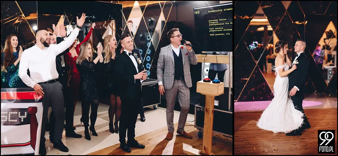 Sylwestrowy ślub, Sala Bankietowa Impresja Jordanów, fotograf weselny
