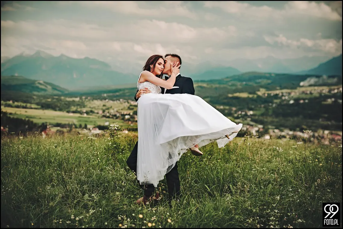 fotograf ślubny sucha beskidzka, restauracja magnolia budzów, sesja zdjęciowa tatry