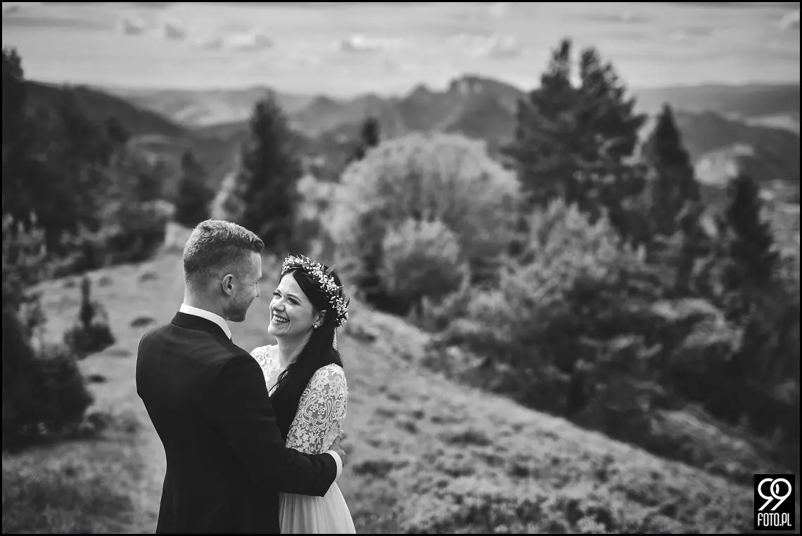 sesja ślubna pieniny, wysoki wierch w pieninach, fotograf na sesje ślubną szczawnica