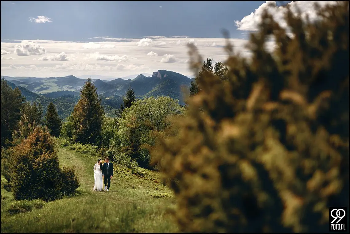sesja ślubna pieniny, wysoki wierch w pieninach, fotograf na sesje ślubną szczawnica