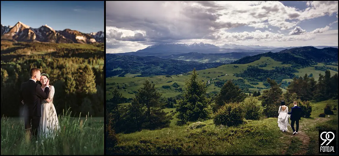 sesja ślubna pieniny, wysoki wierch w pieninach, fotograf na sesje ślubną szczawnica