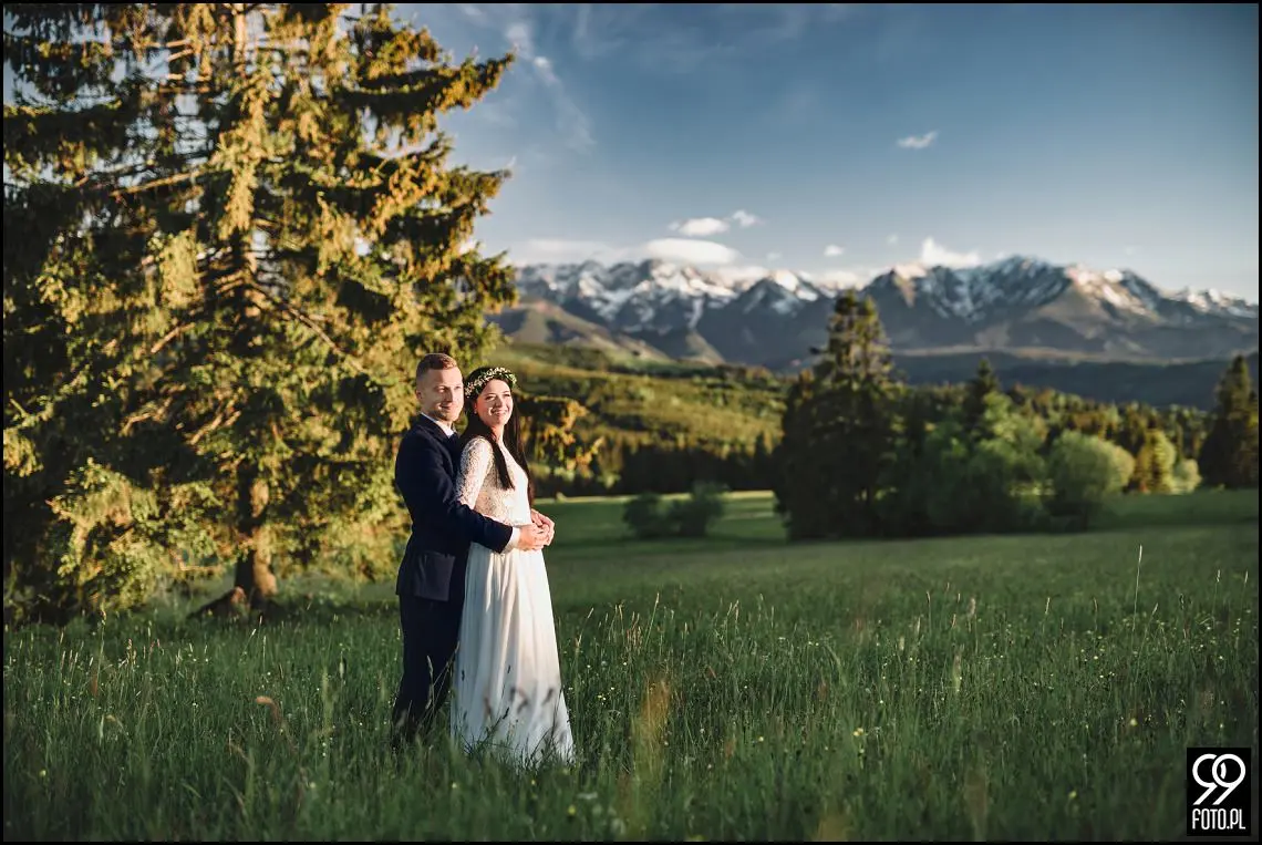 sesja ślubna pieniny, wysoki wierch w pieninach, fotograf na sesje ślubną szczawnica