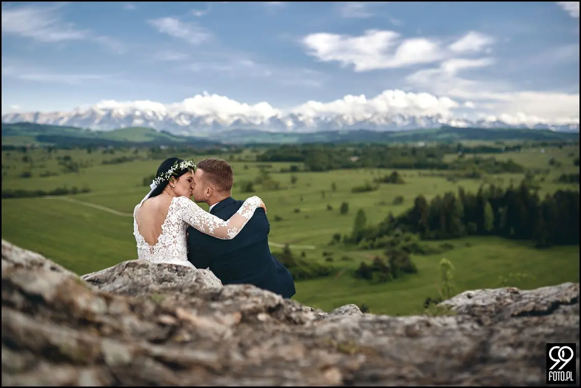 sesja ślubna pieniny, wysoki wierch w pieninach, fotograf na sesje ślubną szczawnica