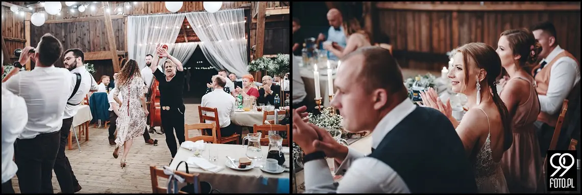 wesele w stodole, rustykalne wesele pod krakowem, folwark wiązy marszowice, ślub boho