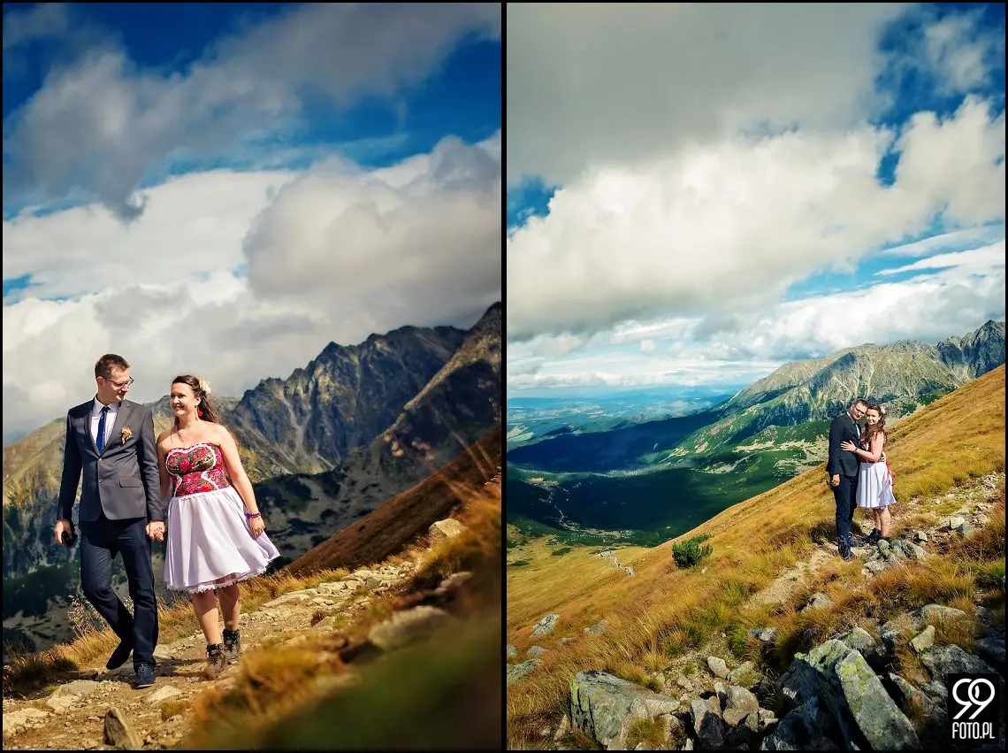 zdjęcia ślubne kasprowy wierch,plener ślubny zakopane