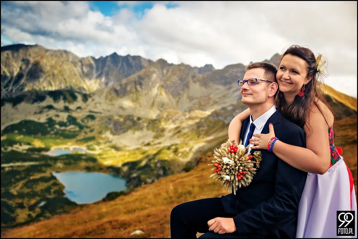 zdjęcia ślubne kasprowy wierch,plener ślubny zakopane