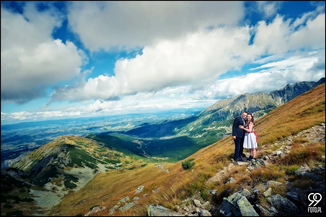 zdjęcia ślubne kasprowy wierch,plener ślubny zakopane