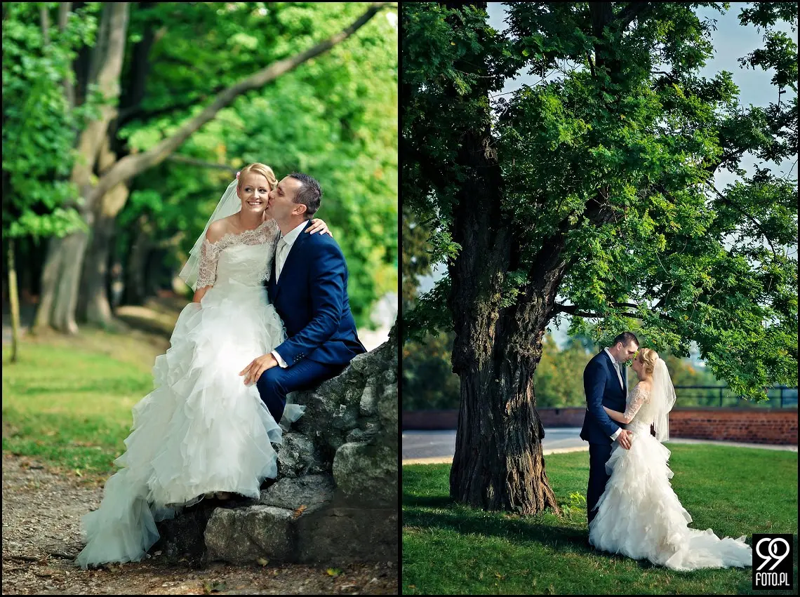 zdjęcia ślubne wawel,plener ślubny kopiec kościuszki