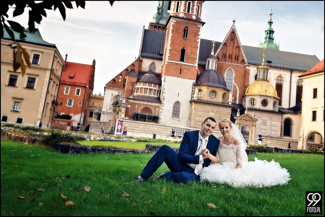 zdjęcia ślubne wawel,plener ślubny kopiec kościuszki