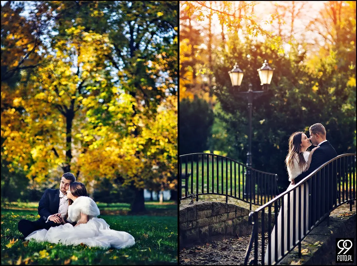 sesja ślubna park zamkowy Żywiec,sesja plenerowa w Żywcu