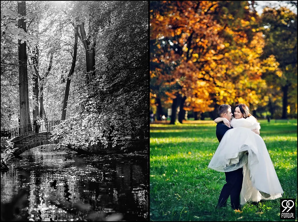 sesja ślubna park zamkowy Żywiec,sesja plenerowa w Żywcu