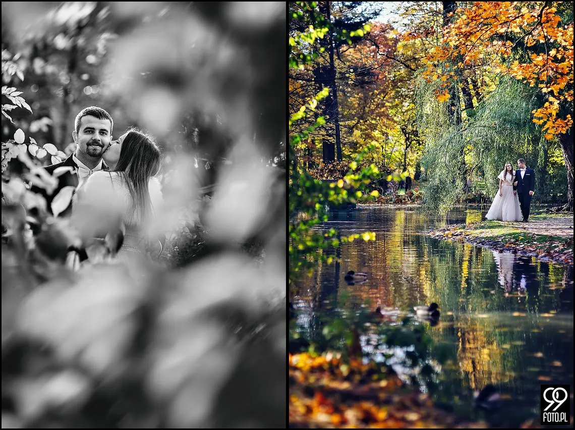 sesja ślubna park zamkowy Żywiec,sesja plenerowa w Żywcu