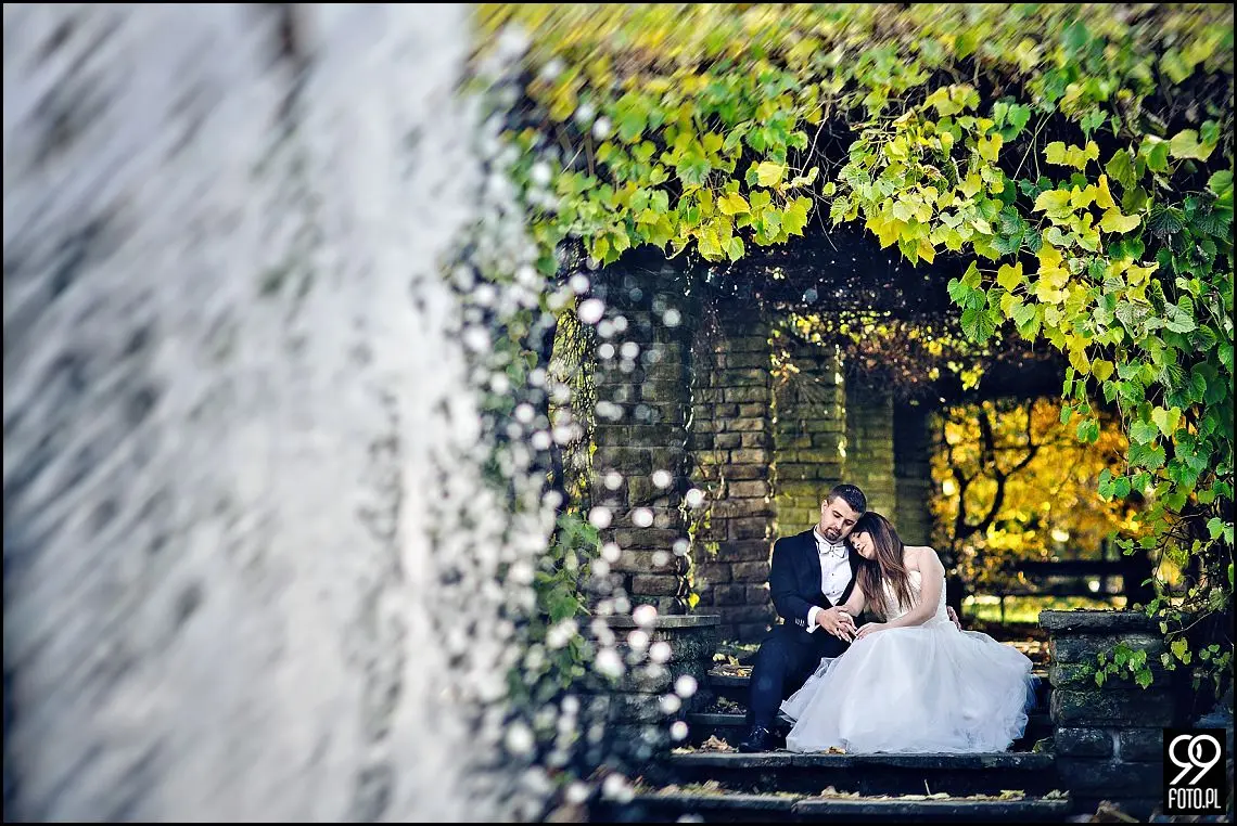 sesja ślubna park zamkowy Żywiec,sesja plenerowa w Żywcu