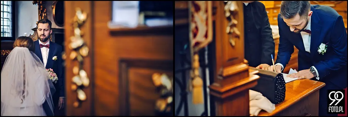 reportaż ślubny kościół Świętej anny kraków,zdjęcia ślubne hotel europejski