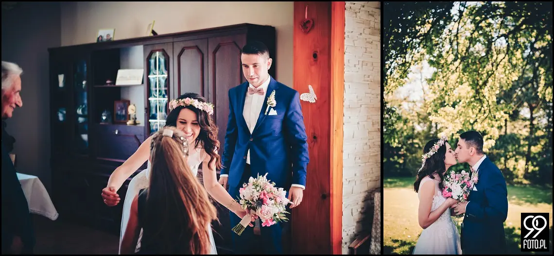 dekoracja sali weselnej,styl rustykalny,osp zawada,fotograf ślubny myślenice