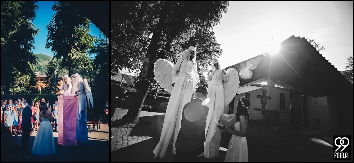 dekoracja sali weselnej,styl rustykalny,osp zawada,fotograf ślubny myślenice