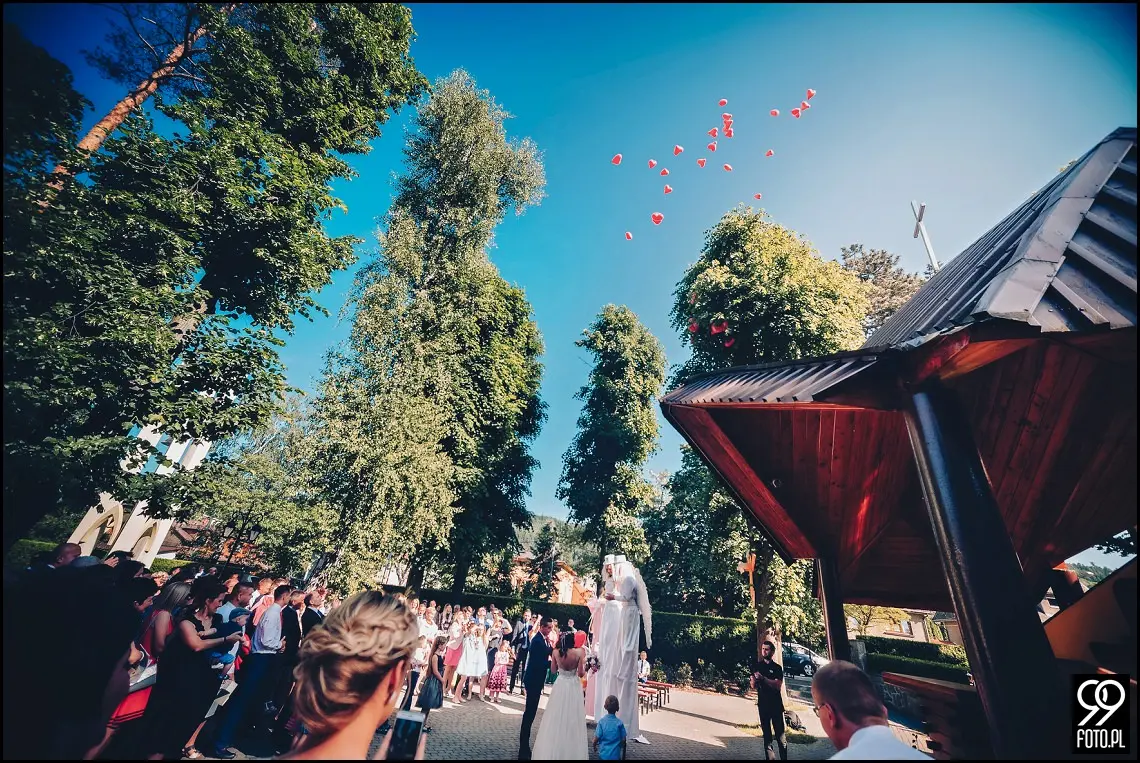 dekoracja sali weselnej,styl rustykalny,osp zawada,fotograf ślubny myślenice