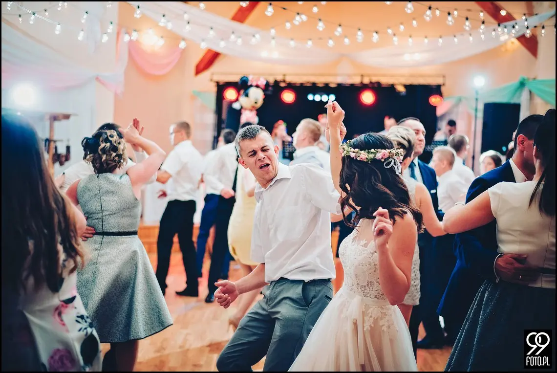 dekoracja sali weselnej,styl rustykalny,osp zawada,fotograf ślubny myślenice