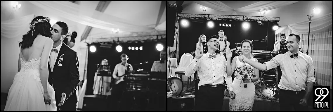 dekoracja sali weselnej,styl rustykalny,osp zawada,fotograf ślubny myślenice