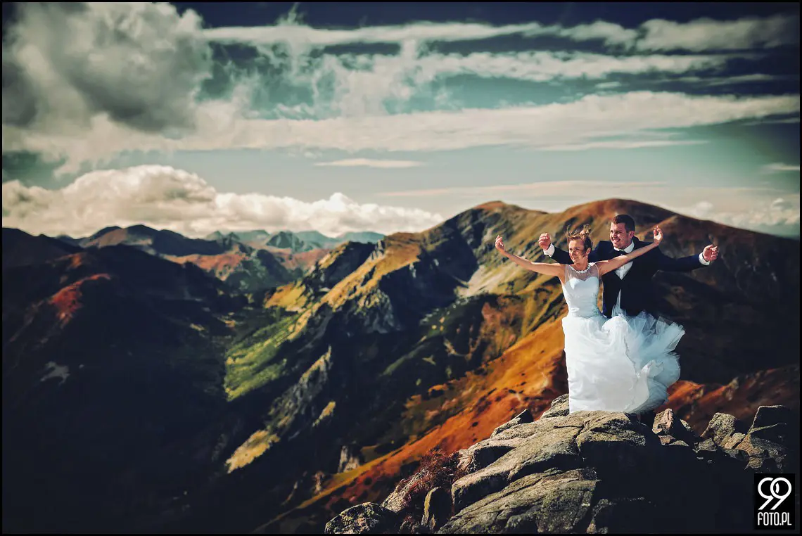 Opactwo Cystersów Mogiła, Plener ślubny Czarny Staw Gąsienicowy, Sesja zdjęciowa Kasprowy Wierch