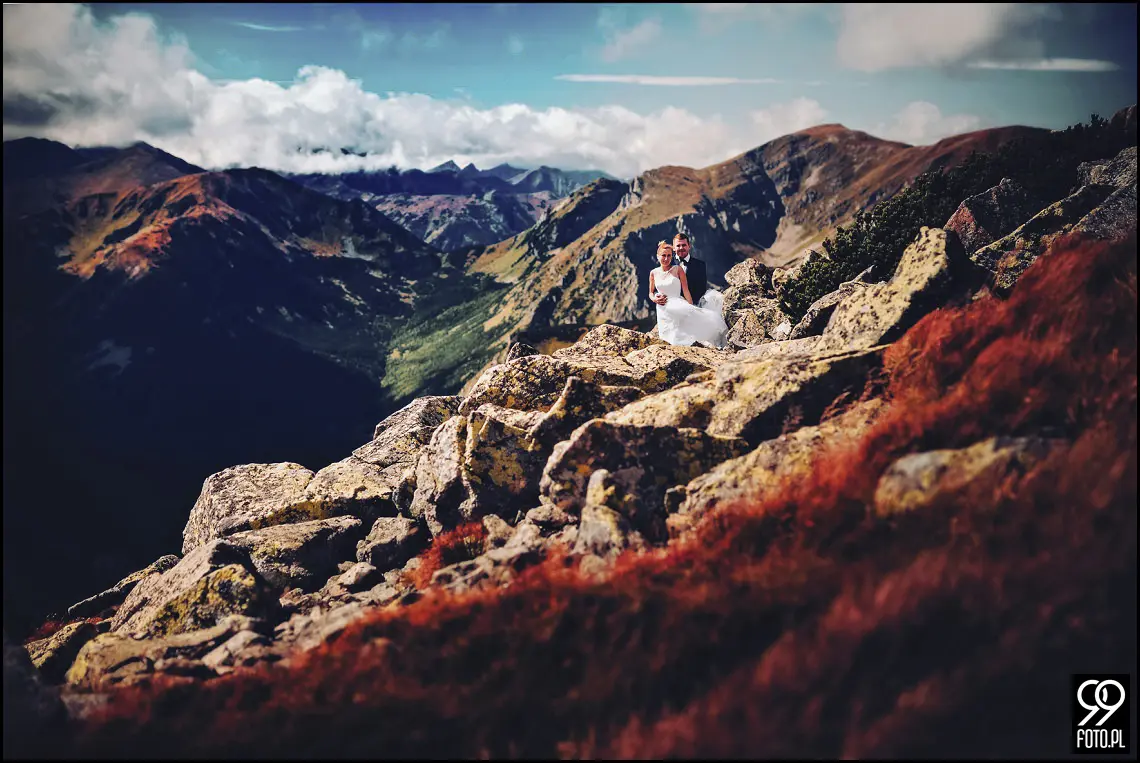 Opactwo Cystersów Mogiła, Plener ślubny Czarny Staw Gąsienicowy, Sesja zdjęciowa Kasprowy Wierch