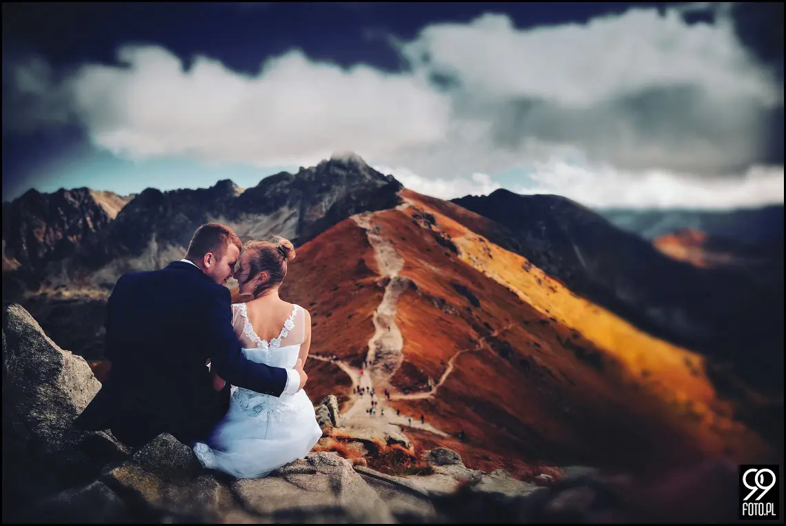 Opactwo Cystersów Mogiła, Plener ślubny Czarny Staw Gąsienicowy, Sesja zdjęciowa Kasprowy Wierch