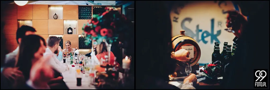 Fotograf ślubny Skawina, Zdjęcia ślubne Restauracja Stek