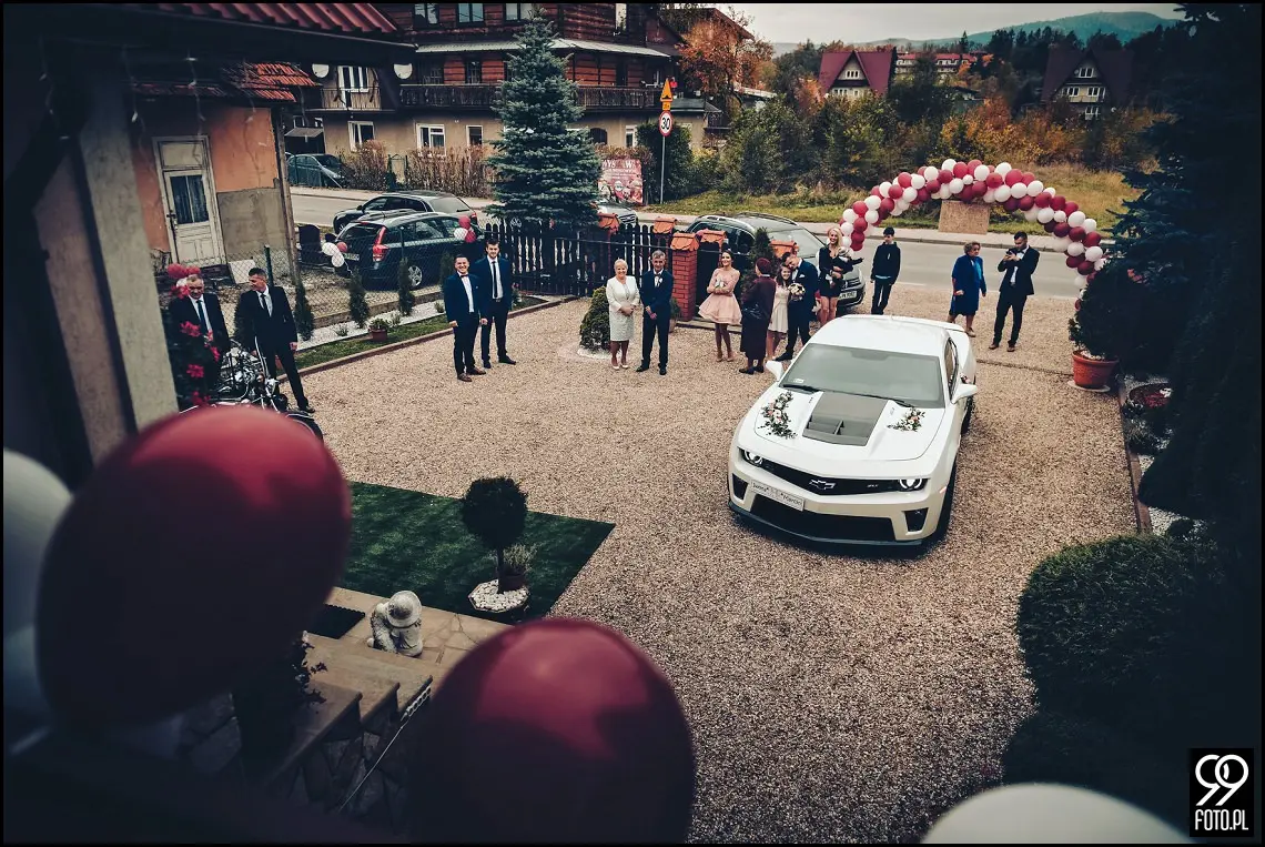 fotograf ślubny Rabka Zdrój, góralski klimat ślubny, wesele kabanos spytkowice