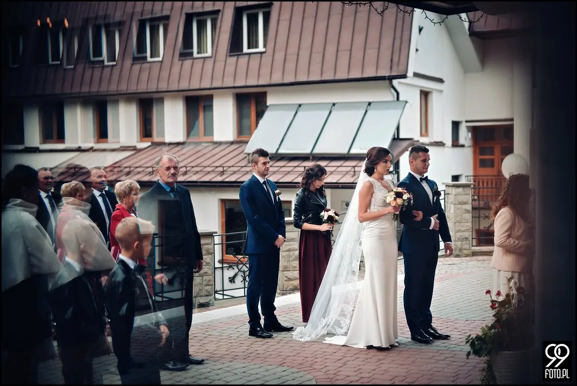 fotograf ślubny Rabka Zdrój, góralski klimat ślubny, wesele kabanos spytkowice