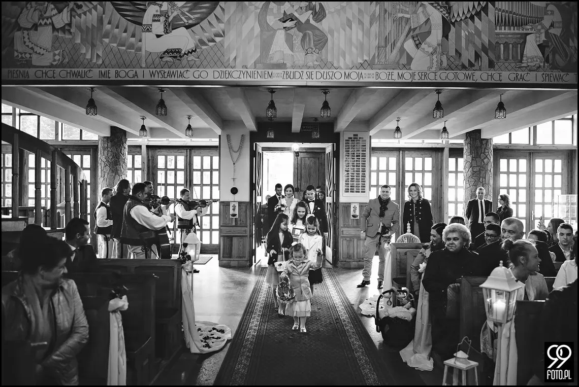 fotograf ślubny Rabka Zdrój, góralski klimat ślubny, wesele kabanos spytkowice