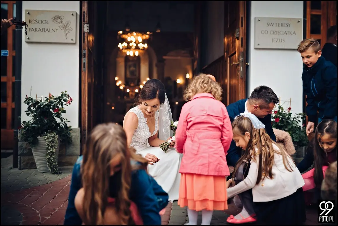 fotograf ślubny Rabka Zdrój, góralski klimat ślubny, wesele kabanos spytkowice