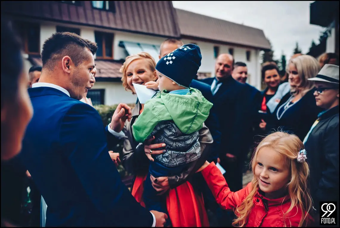 fotograf ślubny Rabka Zdrój, góralski klimat ślubny, wesele kabanos spytkowice