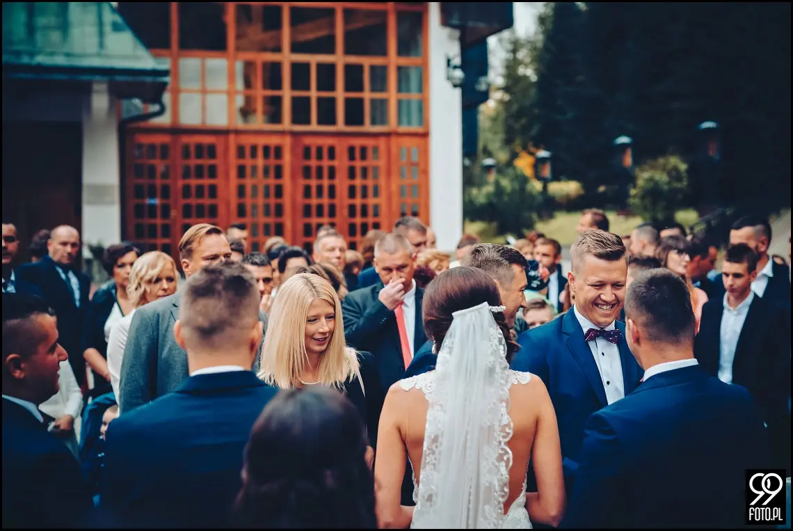fotograf ślubny Rabka Zdrój, góralski klimat ślubny, wesele kabanos spytkowice