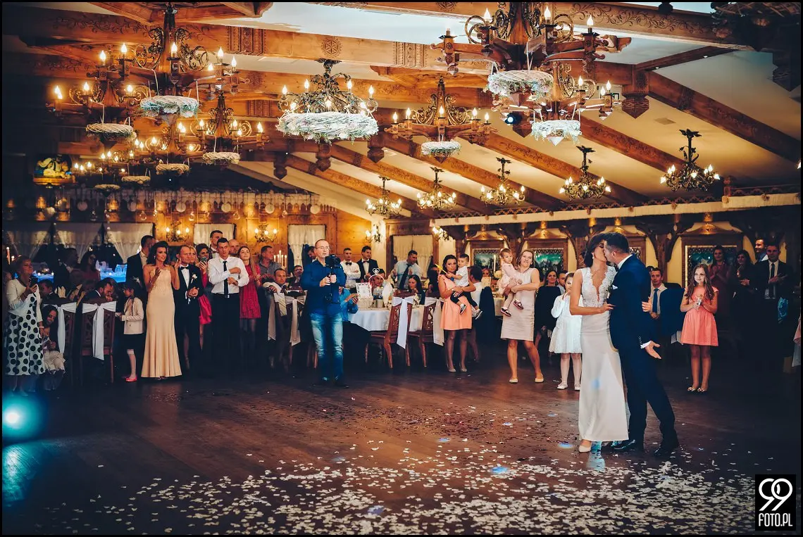 fotograf ślubny Rabka Zdrój, góralski klimat ślubny, wesele kabanos spytkowice