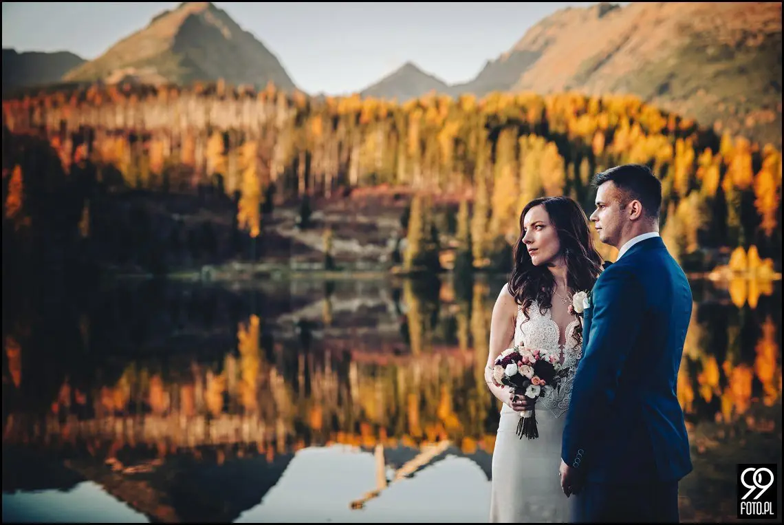 plener strbskie pleso, popradzki staw zdjęcia ślubne, sesja ślubna Słowacja