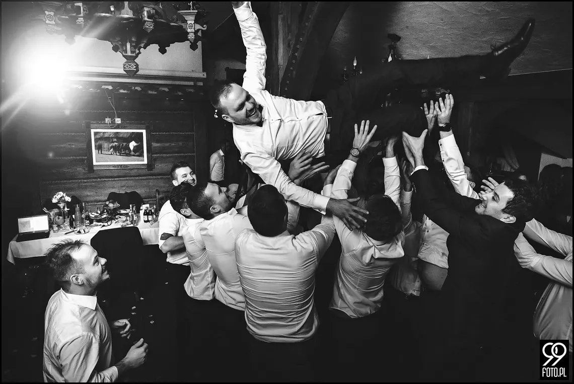 Dom weselny w Jabłonce, zdjęcia ślubne Przystań w Kabanosie, fotograf na wesele Jabłonka