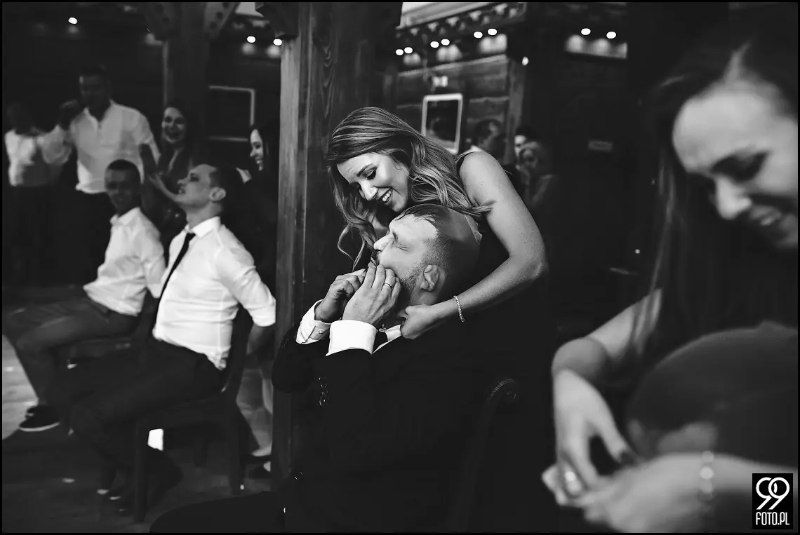 Dom weselny w Jabłonce, zdjęcia ślubne Przystań w Kabanosie, fotograf na wesele Jabłonka