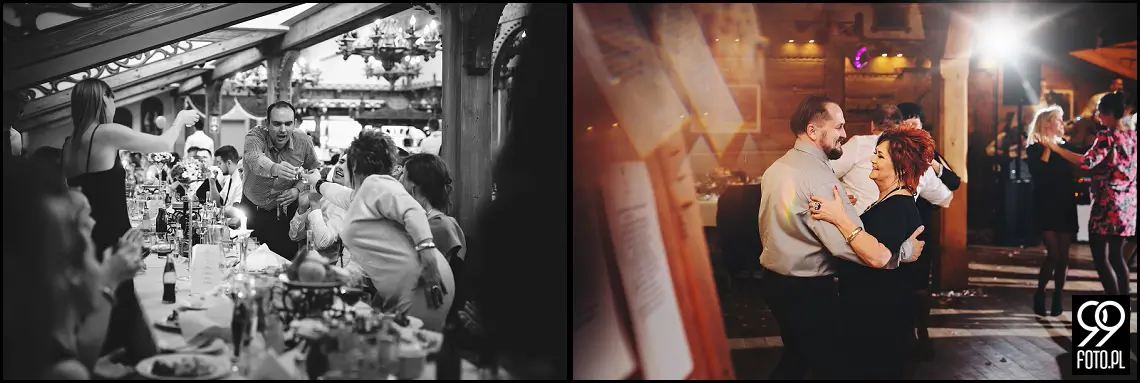 Dom weselny w Jabłonce, zdjęcia ślubne Przystań w Kabanosie, fotograf na wesele Jabłonka