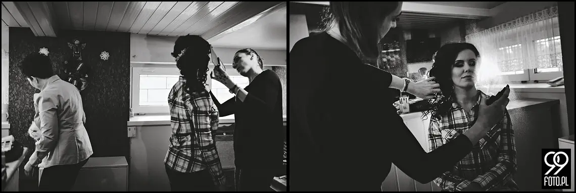 Zimowy ślub Kraków, Kościół na Szkanych Domach, reportaż ślubny Nowa Huta