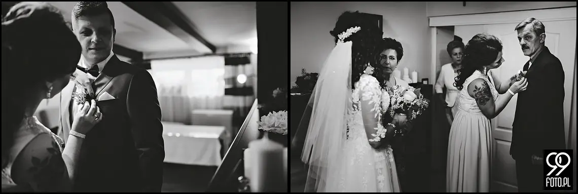 Zimowy ślub Kraków, Kościół na Szkanych Domach, reportaż ślubny Nowa Huta