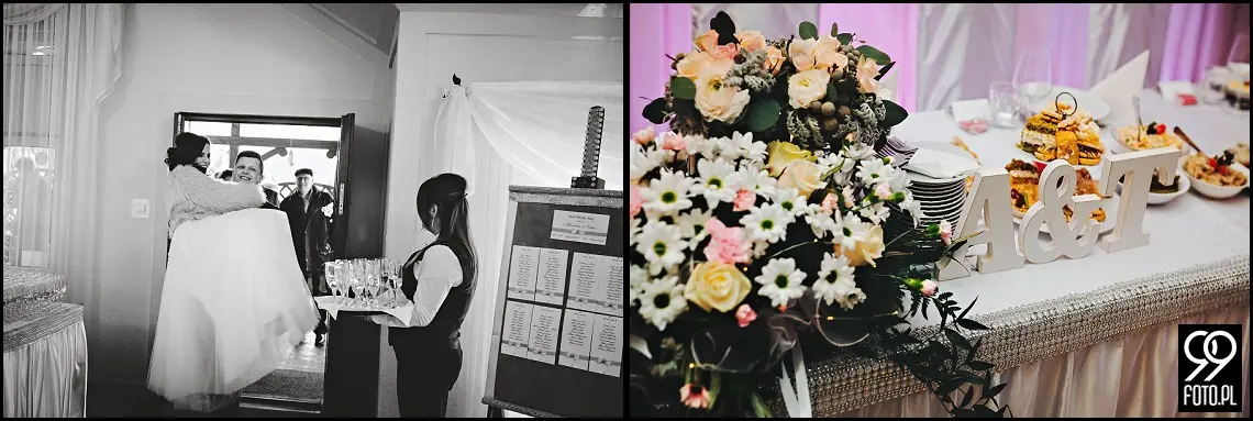 Zimowy ślub Kraków, Kościół na Szkanych Domach, reportaż ślubny Nowa Huta